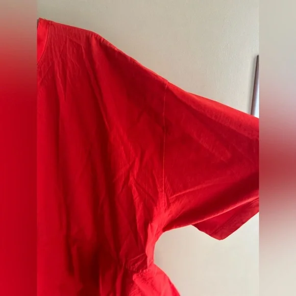 Zara Vibrant Red Ruffle Tunic - Picture 3 of 10